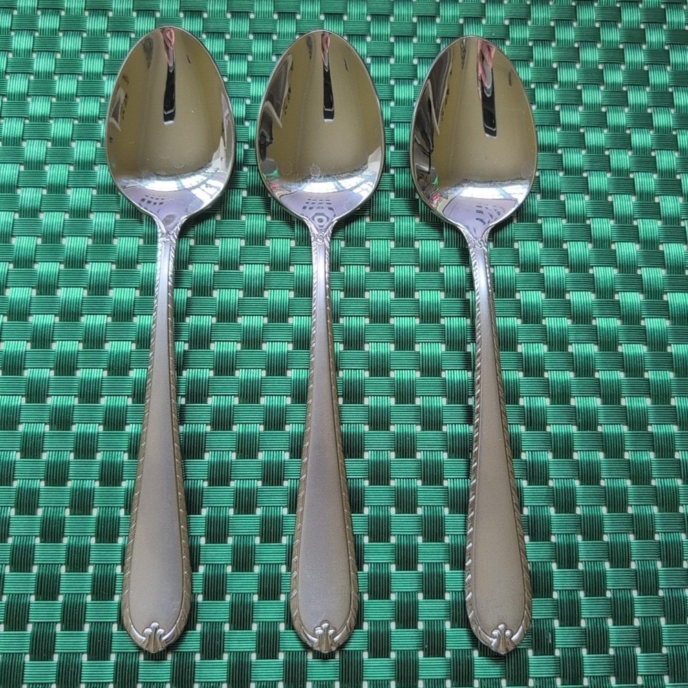 Hampton Silversmiths RACHELLE FROST Teaspoons Set Lot of 3 Stainless 18/10 Vtg